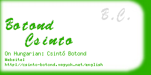botond csinto business card